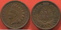 Ausländische Münzen 1 CENT ÉTATS UNIS EN CUIVRE ANNÉE 1887 POIDS 3.10g ETAT SPLENDIDE TRÈS JOLIE MONNAIE AVEC TOUT SON ECLAT DE FRAPPE -