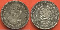 Ausländische Münzen 1 PESOS MEXIQUE EN ARGENT 1960 ETAT SUP/SPLENDIDE TRÈS JOLIE MONNAIE -