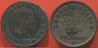 Ausländische Münzen ITALIE NAPOLEONE EMPEREUR ET RE ANNÉE 1812 V ATELIER VENISE ETAT TTB / N° CATALOGUE : c6.2 -