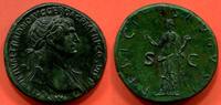 Antike Münzen TRAJAN 98-117   FRAPPE A ROME AD 112-115 A/ IMP CAES NERVAE TRAIANO AVG GER DAC P M TRP COS VI P P  SA TETE LAUREE A DROITE R/ F SESTER