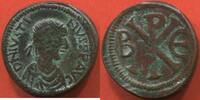 Antike Münzen BRONZE JUSTINIEN I PETIT A/ DN IVSTINVS PP AVG. POIDS 2.96g ETAT TTB -