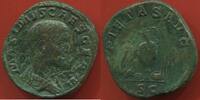 Antike Münzen 238 FILS MAXIME DE MAXIMIN Ier SESTERCE A/ MAXIMVS CAES GERM SON BUSTE NU ET DRAPE A DROITE R/ PIETAS AVG SC VASE A SACRIFICE ENTRE UN -