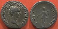 Antike Münzen DENIER NERVA 96-98 EN ARGENT A/ IMP NERVA CAES AVG GERM PMTRPII, TÊTE LAURÉE DE NERVA A DROITE. R/ IMP II COS IIII PP, LA FORTUNE DEB -