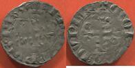 Französische Königliche Münzen PHILIPPE VI 1328-1350 DOUBLE PARISIS 4e TYPE 2 e ÉMISSION 21 AOUT 1350 MÉTAL BILLON POIDS 1.09g ETAT TB+ / N° CATALOGUE : DUP27 -