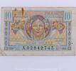 Billets du Trésor 10 Francs Trésor Français type 1947, A.02842745, TB+ -