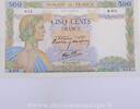 500 Francs la Paix 500 Francs La Paix 25.7.1940, B.870/612, SUP -