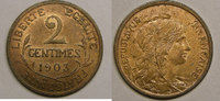 2 Centimes 2 centimes 1903 Monnaie française, Dupuis  20,00 EUR  + 5,00 EUR frais d'envoi