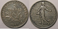 2 Francs 2 francs France, Semeuse 1901, SUP, Gadoury: 532 -