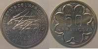 Afrique centrale 50 Francs Central African States, Essai 1976, SPL, KM# E8 -