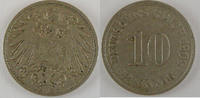 Allemagne 10 Pfennig Germany 1909 J, TTB, KM#12 -
