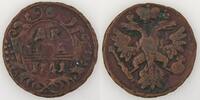 Russie Russie, Russia, 1/2 Kopeck 1741, TB+, KM #188 -