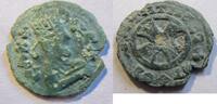 Griechenland Ae-15 (Lepton) Ae-15 (Lepton) von EBANA (Königreich von Axum) Rs. Kreuz mit Zentralvergoldung -