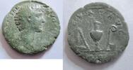 Rom As von Marcus Aurelius als Caesar   Rs. Priestergeräte As 140-144 n. Chr. fast sehr schön/sehr schön