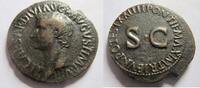 Rom As von Tiberius    Rs. Umschrift um großes SC As 21/22 n. Chr. sehr schön+