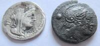 Rom Denar, Ae-Triens 3.-1. Jhd. v. Chr Lot: Denar (suberat) und AE-Trien... 49,00 EUR  + 6,00 EUR frais d'envoi