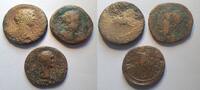 Rom Seterze, As Lot: Sesterze von Trajanus und Marc Aurel + As von Domitianus -