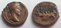 Rom As As von Marcus Aurelius Rs. Galeere n. links rudernd -