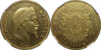 France 100 Francs 1869 Napoleon III MS 62 5853,13 EUR  + 34,43 EUR frais d'envoi