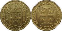 Brazil 20000 Reis 1726 Joao V MS 62 17903,70 EUR  + 34,43 EUR frais d'envoi