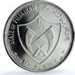 UAE  Fujairah 10 riyals Apollo XII KM-5 Space Moon Landing proof silver coin 1969 FB