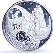 UAE  Fujairah 10 riyals Apollo XII KM-5 Space Moon Landing proof silver coin 1969 FB