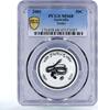 Australia 50 cents Australia 50 cents Lunar Calendar Year of the Snake MS68 PCGS silver coin 2001 -