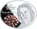 Fiji 10 dollars Fiji 10 dollars Monaco Princess Grace Kelly Red Rose Flower silver coin 2012 -