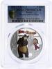 Russian Federation 3 rubles Russia 3 rubles Masha and Bear Cartoons PR70 PCGS colored silver coin 2021 -
