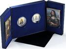 Fiji 10 dollars Fiji set of 2 coins Leonardo Da Vinci Mona Lisa Sisters Art silver coins 2012 -