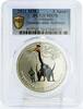 Abkhazia 3 apsars Abkhazia 3 apsars Prehistoric Fauna Quetzalcoatl Dinosaur MS70 PCGS Ni coin 2021 -