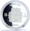 Mexico 5 pesos Mexico 5 pesos Chichen Itza La Iglesia Church Architecture silver coin 2012 -