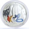 Cook Islands 5 dollars Cook Islands 5 dollars Soviet Cartoons Rikki Tikki Tavi Cobra Snake Ag coin 2013 -