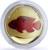 Congo 10 francs Congo 10 francs Wildlife Protection Red Perch Fish Fauna colored Ag coin 2005 -