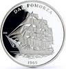 Cote d'Ivoire 1000 francs Ivory Coast 1000 francs Seafaring Dar Pomorza Ship Clipper silver coin 2010 -