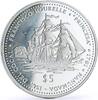 Tuvalu 5 dollars Tuvalu 5 dollars Seafaring La Princesa Princess Ship Clipper silver coin 1999 -