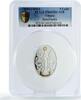 Ghana 5 cedis Ghana 5 cedis Renaissance Art Ornament Two Angels PR69 PCGS silver coin 2014 -