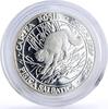 Moldova 10 lei Moldova 10 lei Red Book Wildlife Conservation Wild Cat Fauna silver coin 2001 -
