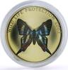 Democratic Republic of the Congo 10 francs Congo 10 francs Conservation Wildlife Red Butterfly Fauna proof silver coin 2002 -