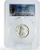North Macedonia 100 denars Macedonia 100 denars Dame Gruev Politics PATTERN TRIAL SP67 PCGS silver coin 2003 -