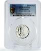 North Macedonia 100 denars Macedonia 100 denars Goce Delcev Politics PATTERN TRIAL SP66 PCGS silver coin 2003 -