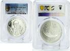 Georgia 1 lari Georgia 1 lari Football World Cup in Germany Trophey PR70 PCGS silver coin 2004 -