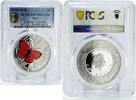Niue 1 dollar Niue 1 dollar Lycaena Virgaureae Butterfly Fauna PR70 PCGS silver coin 2010 -