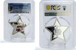 Samoa 5 dollars Samoa 5 dollars Merry Christmas Santa Claus Star Shaped PR69 PCGS silver coin 2012 -