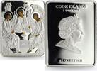 Cook Islands 5 dollars Cook Islands 5 dollars Orthodox Shrines Icons Holy Trinity Art silver coin 2010 -