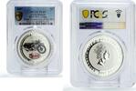 Cook Islands 2 dollars Cook Islands 2 dollars Motorcycles Motorbikes BSA Sloper PL69 PCGS silver coin 2007 -