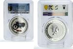 Cook Islands 2 dollars Cook Islands 2 dollars Motorcycles Motorbikes IZH 8 PL69 PCGS silver coin 2007 -