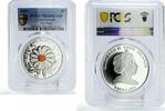 Cook Islands 5 dollars Cook Islands 5 dollars World Flowers Daisy Flora PR68 PCGS silver coin 2011 -