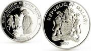 Malawi 20 kwacha Malawi 20 kwacha Young Girl Guide Elizabeth II Queen Mother silver coin 1997 -