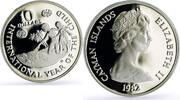 Cook Islands 10 dollars Cayman Islands 10 dollars International Year of Child silver coin 1982 -