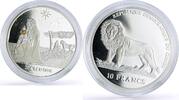 Democratic Republic of the Congo 10 francs Congo 10 francs Wise Men Biblical Magi Melchior Horse proof silver coin ND 2005 -